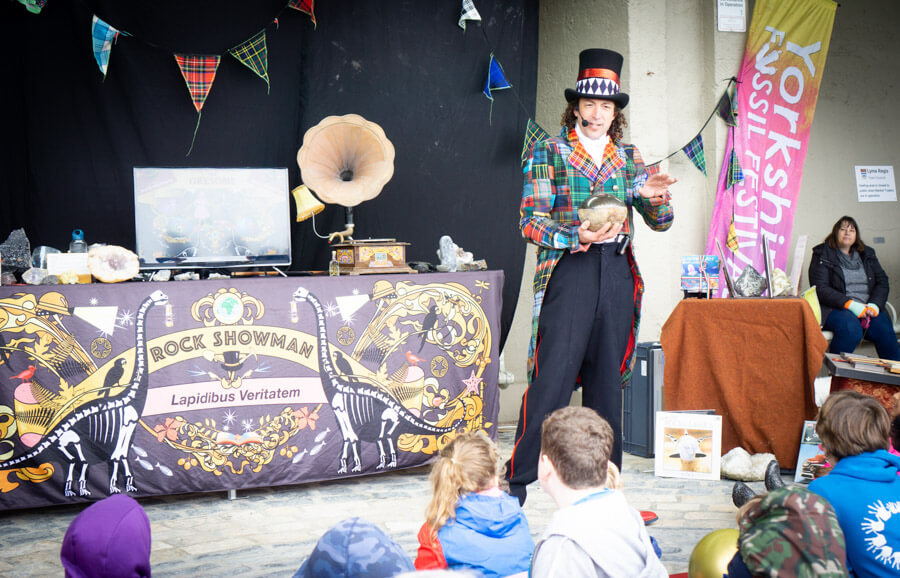 Lyme Regis Fossil Festival Sunday Shows Talks Performances Close ups ©Max Redwood-9